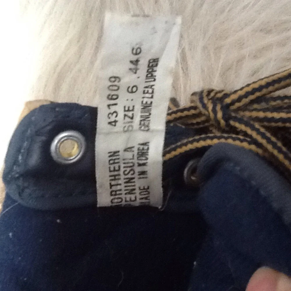 Northern Peninsula Navy Blue Duck Boots‎ Sz 6